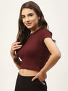 FEMEA Women Solid Crop Top