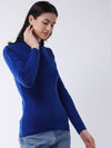 RVK Women Solid Acrylic Pullover Sweater