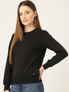 FEMEA Women Solid Pullover Sweatshirt