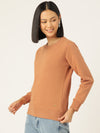 FEMEA Women Solid Pullover Sweatshirt